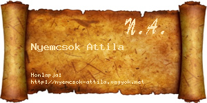 Nyemcsok Attila névjegykártya